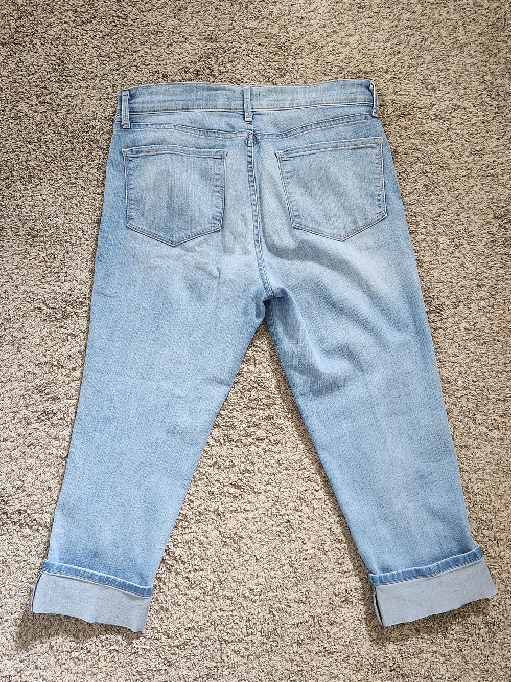 NYDJ Light Blue Women’s Relaxed Crop Jeans - Picture 3 of 4